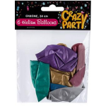 Chrome Helium Balloons - 6 Piece